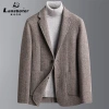 New herringbone double-sided wool suit for men, handcrafted wool casual suit, plus-size men's jacket for autumn and winter details Picture